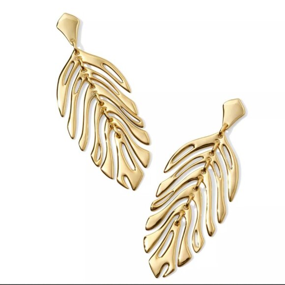 NWOT - Kendra Scott Maddox Statement Earrings - Picture 2 of 2